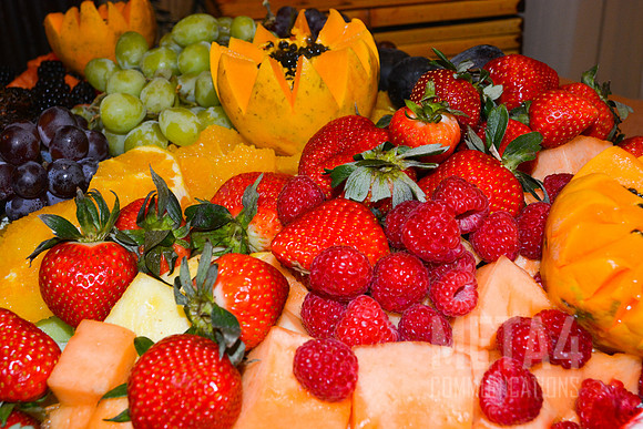 Colorful fruit platter