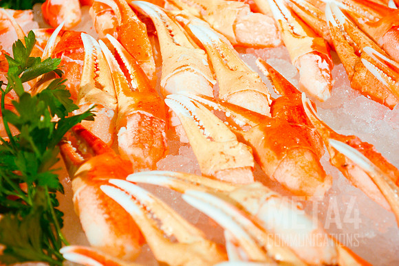 Crab Legs on a Bed of Ice