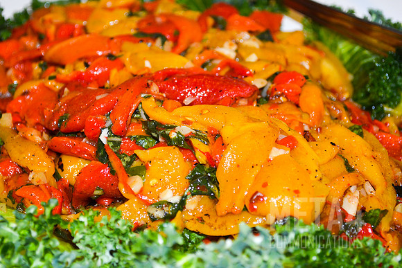 Red and Yellow Peppers Appetizer
