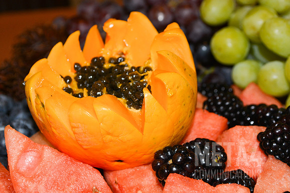 Colorful fruit platter