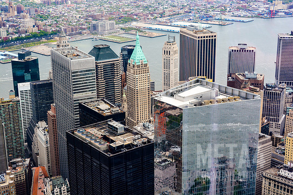 Aerial Photo of New York City Office Buildings