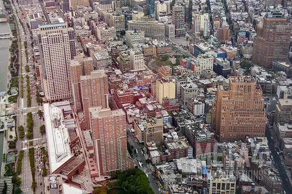 Aerial Photo of East Side of Manhattan in New York City