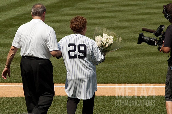 Old Timers' Day at Yankee Stadium 2010 | Helen Hunter Introduction