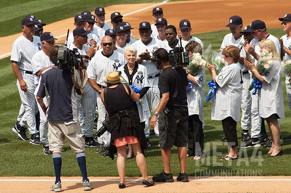 Old Timers' Day at Yankee Stadium 2010 | Wife of Bob Sheppard Introduced