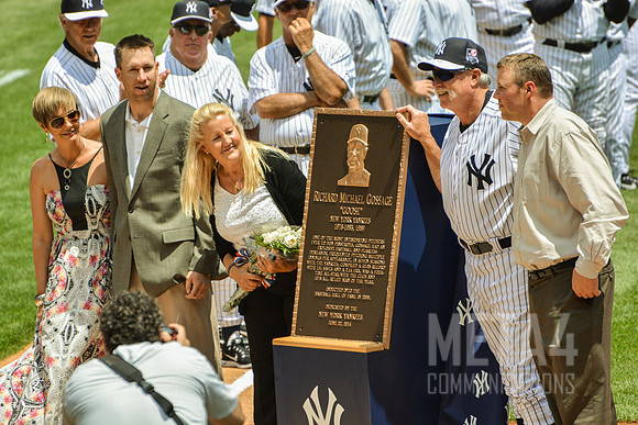 Old Timers' Day at Yankee Stadium 2014 | Goose Goosage Plaque Dedication