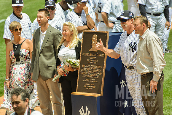 Old Timers' Day at Yankee Stadium 2014 | Goose Goosage Plaque Dedication