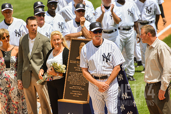 Old Timers' Day at Yankee Stadium 2014 | Goose Goosage Plaque Dedication