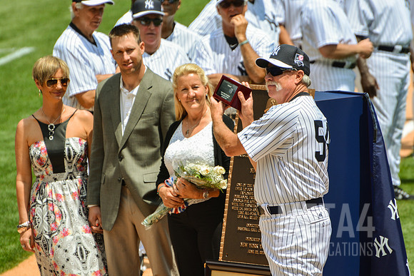 Old Timers' Day at Yankee Stadium 2014 | Goose Goosage Plaque Dedication