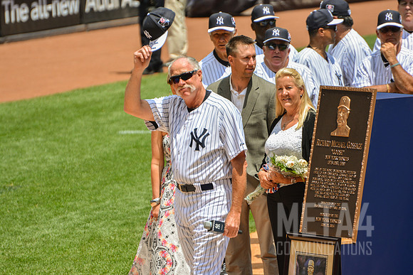 Old Timers' Day at Yankee Stadium 2014 | Goose Goosage Plaque Dedication