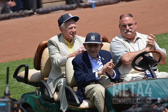 Old Timers' Day at Yankee Stadium 2014 | Whitey Ford and Yogi Berra