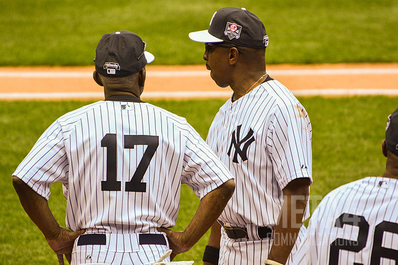 Old Timers' Day at Yankee Stadium 2014 | Willie and Mick the Quick
