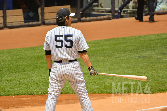 Old Timers' Day at Yankee Stadium 2014 | Hideki Matsui
