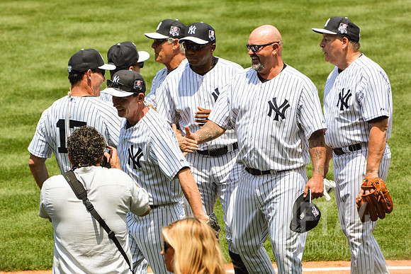 Old Timers' Day at Yankee Stadium 2014 | David Wells and David Cone