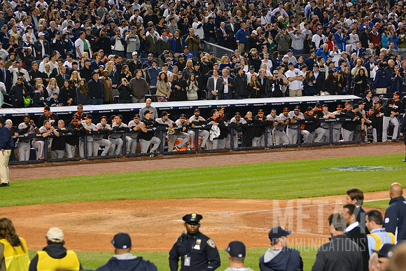 The Baltimore Orioles Watch the Post-Game Tribute to Derek Jeter | Derek Jeter Final Game at Yankee Stadium on September 25, 2014