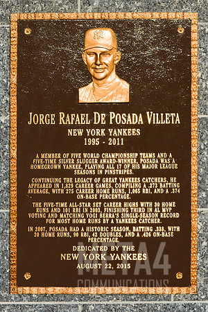 Jorge Posada Plaque | Monument Park Yankee Stadium