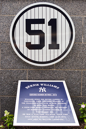 Bernie Williams Retired Number | Monument Park Yankee Stadium