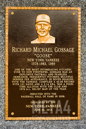 "Goose" Gossage Plaque | Monument Park Yankee Stadium