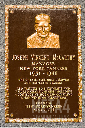 Joe McCarthy Plaque | Monument Park Yankee Stadium