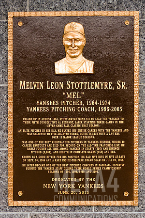 Mel Stottlemyre Plaque | Monument Park Yankee Stadium