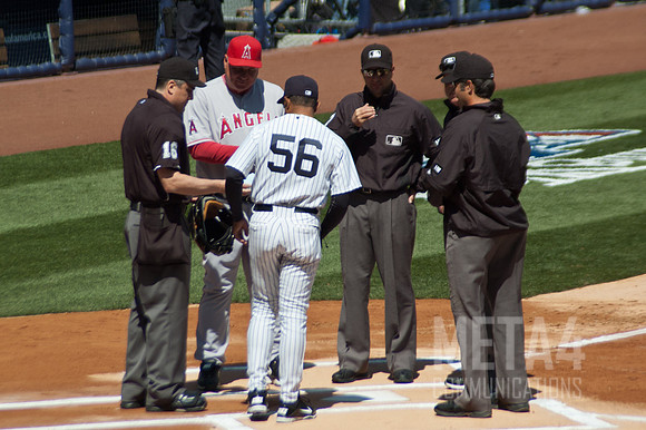 Opening Day at Yankee Stadium 2012 | Exchange of Lineup Cards