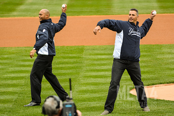 Opening Day at Yankee Stadium 2014 | Mariano Rivera and Andy Pettitte