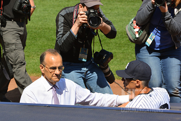 Opening Day at Yankee Stadium 2015 | Joe Torre and Joe Girardi