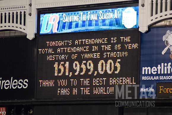 Original Yankee Stadium Final Game | All-Time Attendance