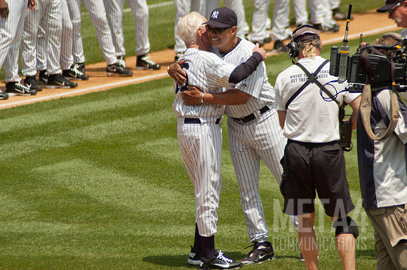 Old Timers Day At Yankee Stadium 2011 | Whitey Ford and Reggie Jackson