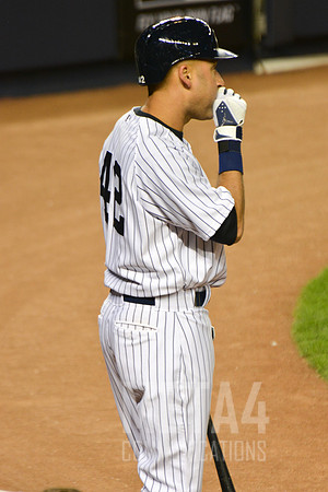 Derek Jeter Wearing Uniform Number 42 | Yankee Stadium 2014