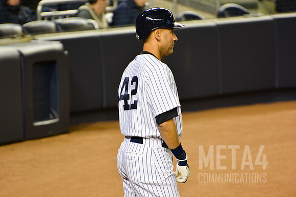 Derek Jeter Wearing Uniform Number 42 | Yankee Stadium 2014