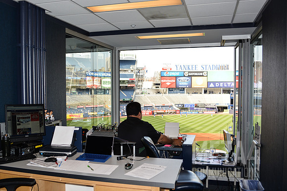 WFAN Radio Broadcast Booth | Yankee Stadium 2015