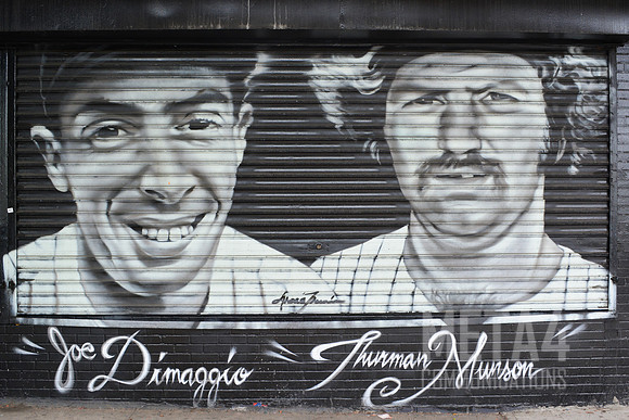 Joe DiMaggio and Thurman Munson Mural | Yankee Stadium 2017
