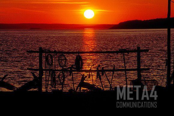 Fiery Harbor Sunrise | Nova Scotia