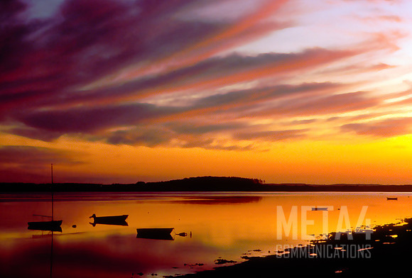 Fiery Harbor Sunset | Prince Edward Island Nova Scotia
