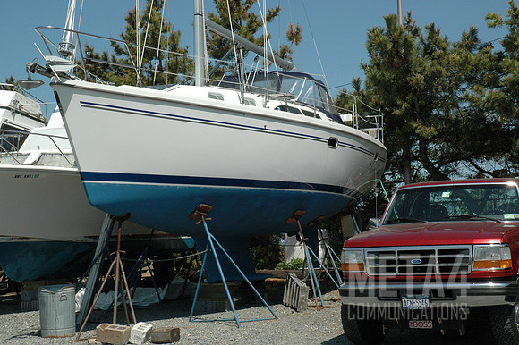Sailboat in Boatyard