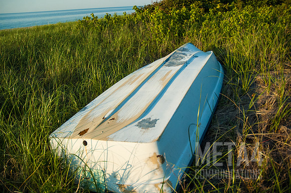 Rowboat in Marsh Grass