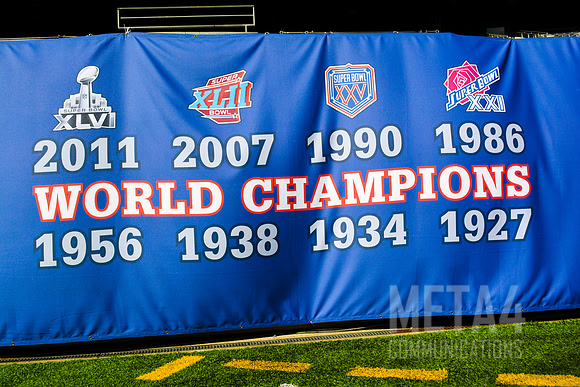 NY Giants World Champions Banner | MetLife Stadium