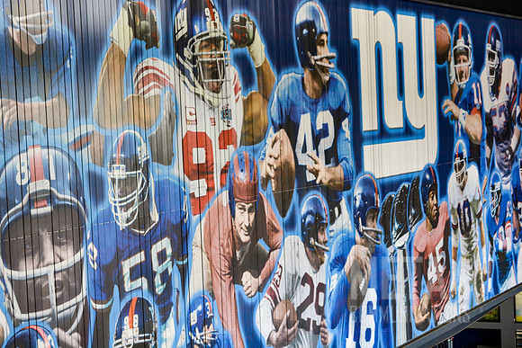 NY Giants Mural at MetLife Central | MetLife Stadium