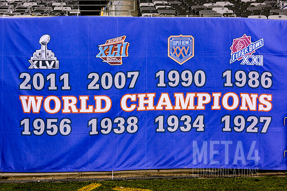 NY Giants World Champions Banner | MetLife Stadium