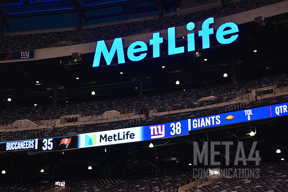 Scoreboard Displays Giants' Victory | MetLife Stadium