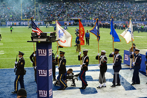 NFL Salute to Service Color Guard | National Anthem at MetLife Stadium