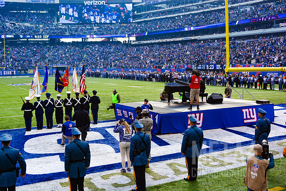 NFL Salute to Service | National Anthem at MetLife Stadium