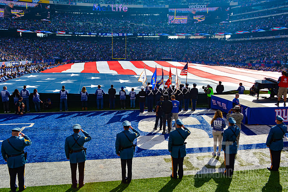 NFL Salute to Service | National Anthem at MetLife Stadium