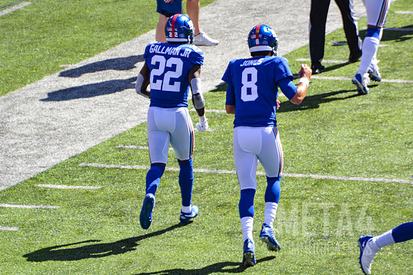 Giants' RB Wayne Gallman JR and QB Daniel Jones | MetLife Stadium