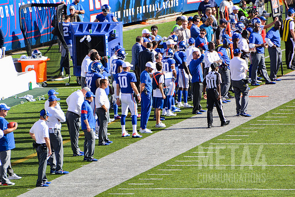 NY Giants' QB Eli Manning on Sideline | MetLife Stadium