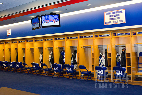 NY Giants' Locker Room | MetLife Stadium