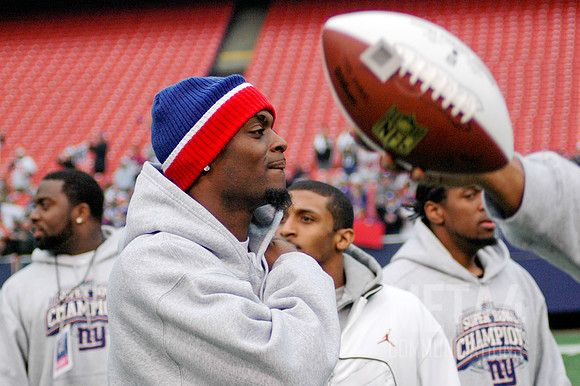 Plaxico Burress | Super Bowl XLII Celebration at Giants Stadium