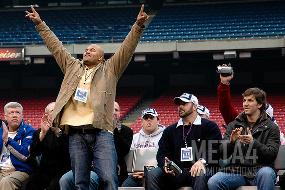Antonio Pierce | Super Bowl XLII Celebration at Giants Stadium
