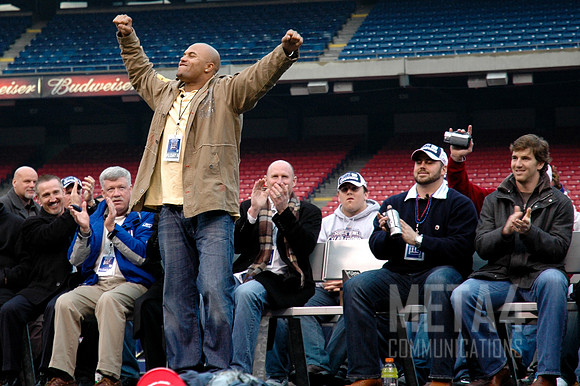 Antonio Pierce | Super Bowl XLII Celebration at Giants Stadium