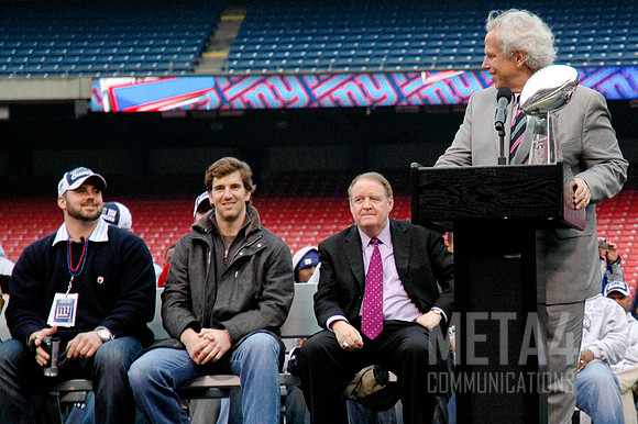 Steve Tisch Honors Eli Manning | Super Bowl XLII Celebration at Giants Stadium